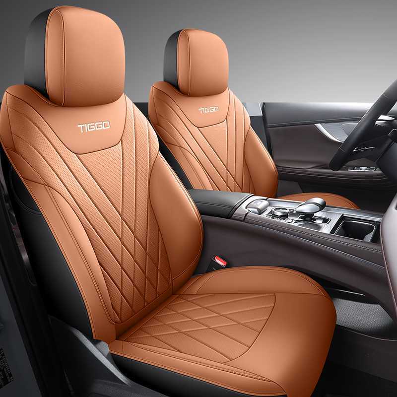Chery Car Seat Cushion for 2025 Chery Tiggo 8 PLUS (Modelə uyğun (Original) oturacaq örtükləri) - bin-orange-standard-edition-note-car-model-year-5-seater