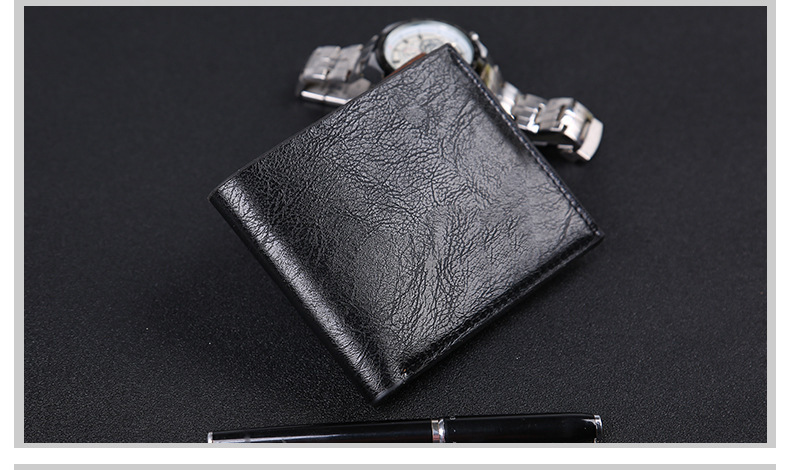 Men's Solid Color Pu Leather Open Small Wallets Long Wallets display picture 1