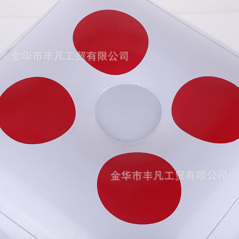 Cubo de PVC dados de juguete de boda truco juego de recogida actividad inflable grandes dados de boda dados apoyos