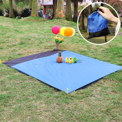 Super large size outdoors Moisture-proof pad Color matching Lawn mat Beach mats Camping waterproof pocket Picnic mat Manufactor wholesale