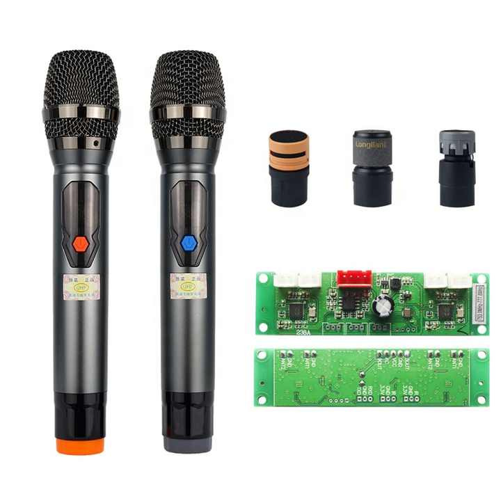 龙联W-18便携式无线电容式手持麦克风防啸叫话筒演播室会议用