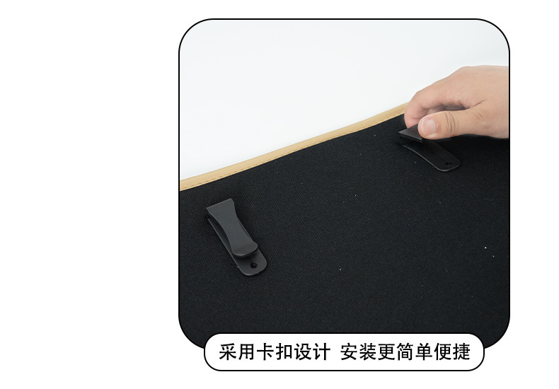 Blue Rain car seat back protector, leather car rear seat protection pad, cartoon bear design, car anti-dirt protection pad
