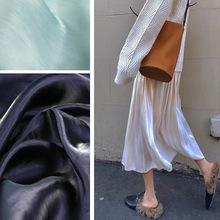 超软水晶丝绸珠光布料 亮面丝滑高档连衣裙婚纱礼服衬衣时装面料