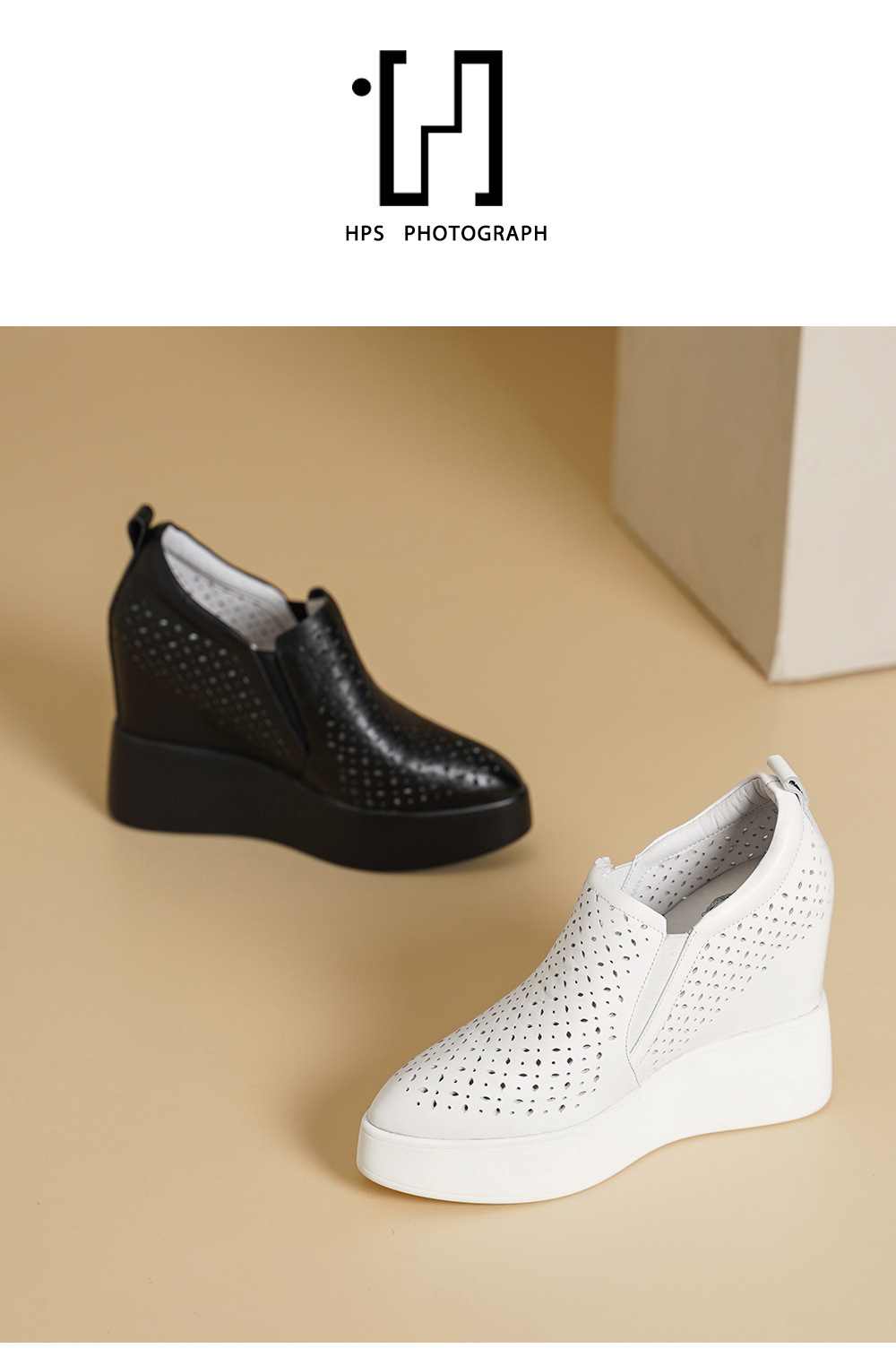 Giày sneaker nữ đế dày tăng chiều cao 12cm, form lười thoáng khí, phong cách trẻ trung — màu đen, màu trắng chi tiết 11