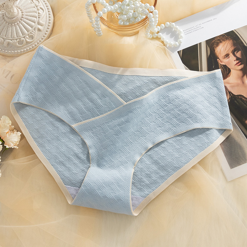 Las mujeres embarazadas ropa interior de verano delgada entrepierna de algodón puro de las mujeres embarazadas sin costuras vientre ropa interior para el embarazo temprano, medio y tardío