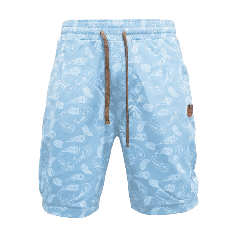 Summer New Casual Cashew Flower Men's Trendy Colored Simplified Shorts_mkmklike.com