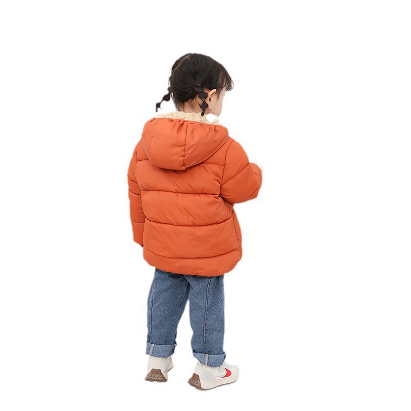 2024 Amazon Ropa acolchada de algodón con forro polar para niños Ropa acolchada de algodón para niños Chaqueta acolchada de algodón para niñas Bebé engrosada ropa para niños
