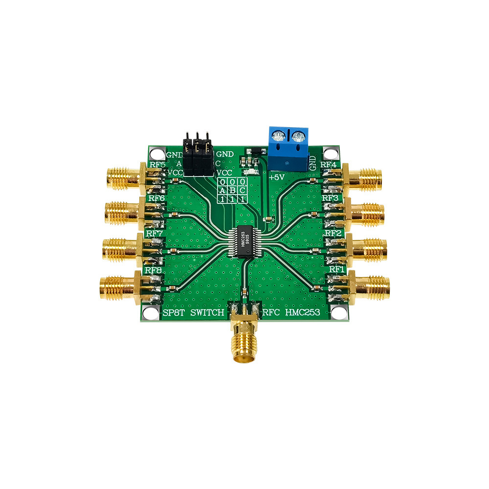 HMC253 DC-2.5 GHz射频单刀八掷开关 射频开关 天线选择 通道选择
