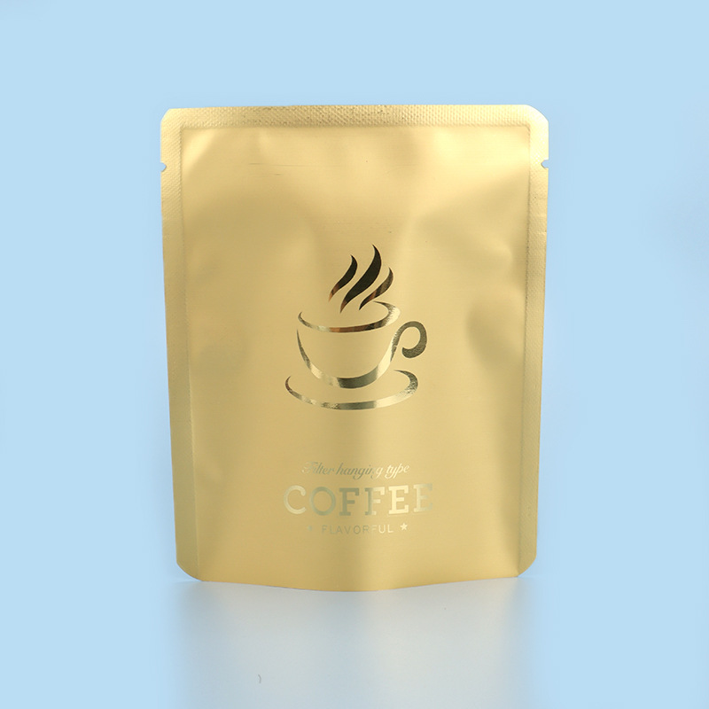 Bolsa de café con orejas colgantes, bolsa de papel de aluminio de papel kraft, bolsa de envasado de alimentos para granos de café, bolsa de envasado de café en polvo, bolsa de envasado pequeña
