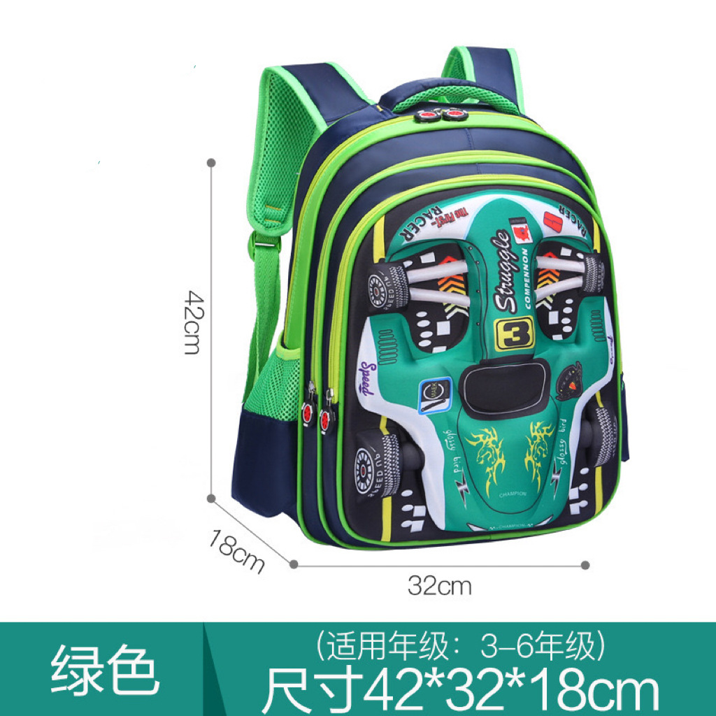 Nuevo estudiante de escuela primaria de dibujos animados mochila niños mochila niñas grado 1-6 transfronterizo 3D duro Shell mochila