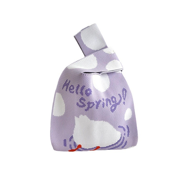 Bolsas de punto bolsas de mano coreanas de gran capacidad bolsas de mano bolsas de mano bolsas de regalo bolsas de muñeca al por mayor