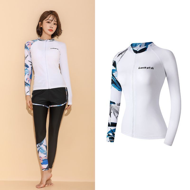 Han nuevo traje de buceo de mujer de manga larga conservador de secado rápido buceo spa madre trajes de baño fábrica comercio al por mayor