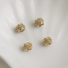 14K����ɫ�ʯ�ٽz��߅�p�滨�� �ʹ����朴����� diy�Ʒ���