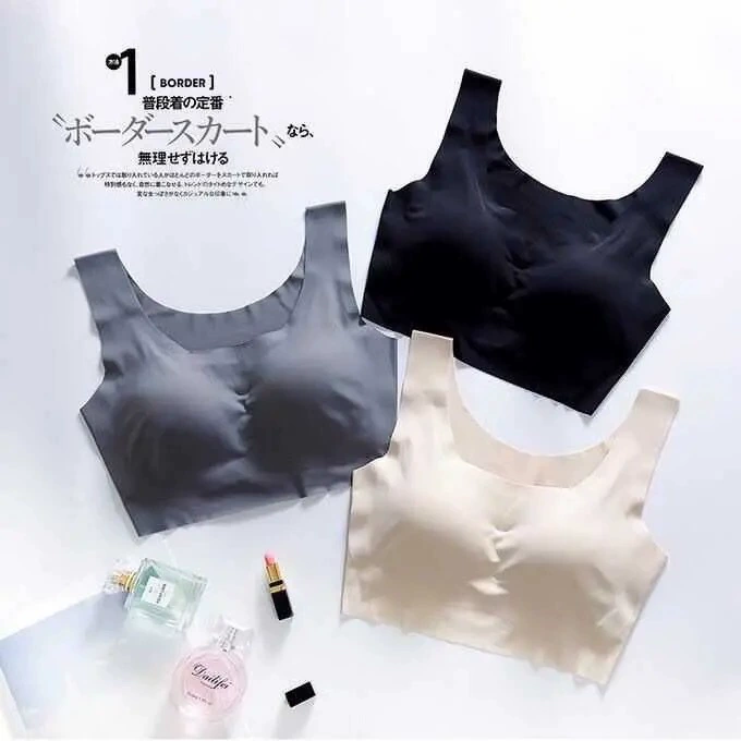 Спокойное нижнее белье Женский Ice Silk Beauty Back бесшовный беспроводной пуш-ап жилет для сна спортивный бюстгальтер для бега бюстгальтер больших размеров