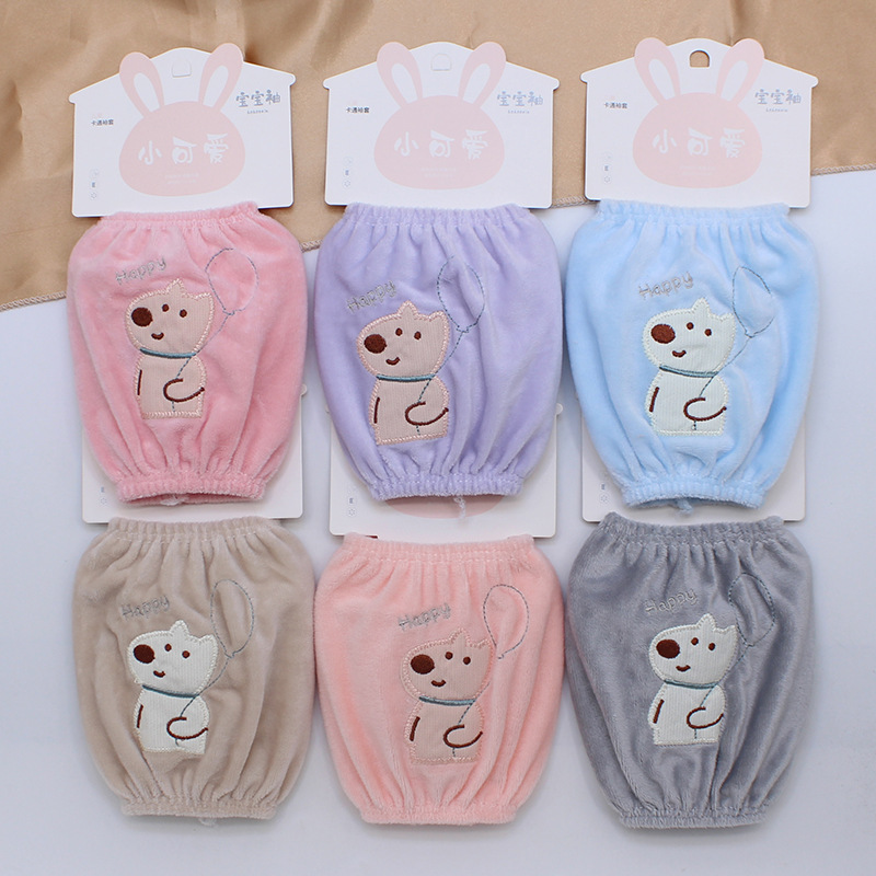 Children's Anti-Stain Cartoon Cute Bear Sleeve Covers for Boys and Girls, Autumn and Winter Children's Sleeve Covers Wholesale Children's Anti-Stain Cartoon Cute Bear Sleeve Covers for Boys and Girls, Autumn and Winter Children's Sleeve Covers Wholesale