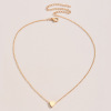 Brand universal accessory, copper necklace heart-shaped, European style, simple and elegant design