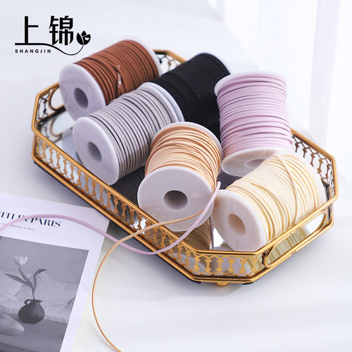 Korean deerskin rope flower ribbon bouquet strap suede velvet strap DIY decorative floral packaging materials