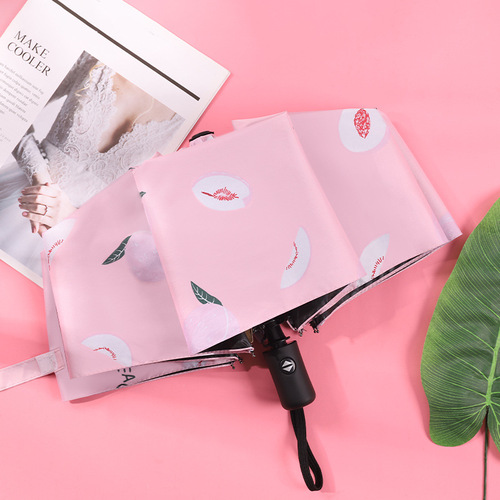 Bulk wholesale of tri-fold umbrellas, folding umbrellas, printed logo advertising umbrellas, sunny or rainy, creative sun umbrellas, sun protection umbrellas
