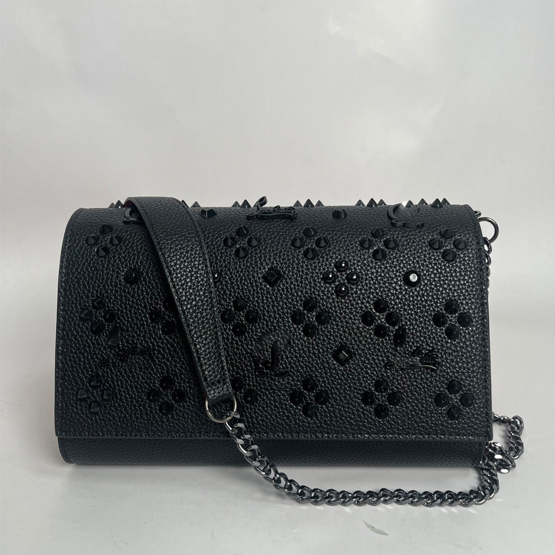 Cross-Border Hot-Selling European and American Fashion Niche Luxury Commuter Retro Rivet Chain Coin Purse Single Shoulder Crossbody Bag Cl