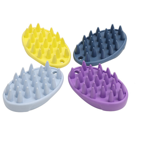 New cat and dog combing massage brush pet universal bath bath large silicone pet bath brush