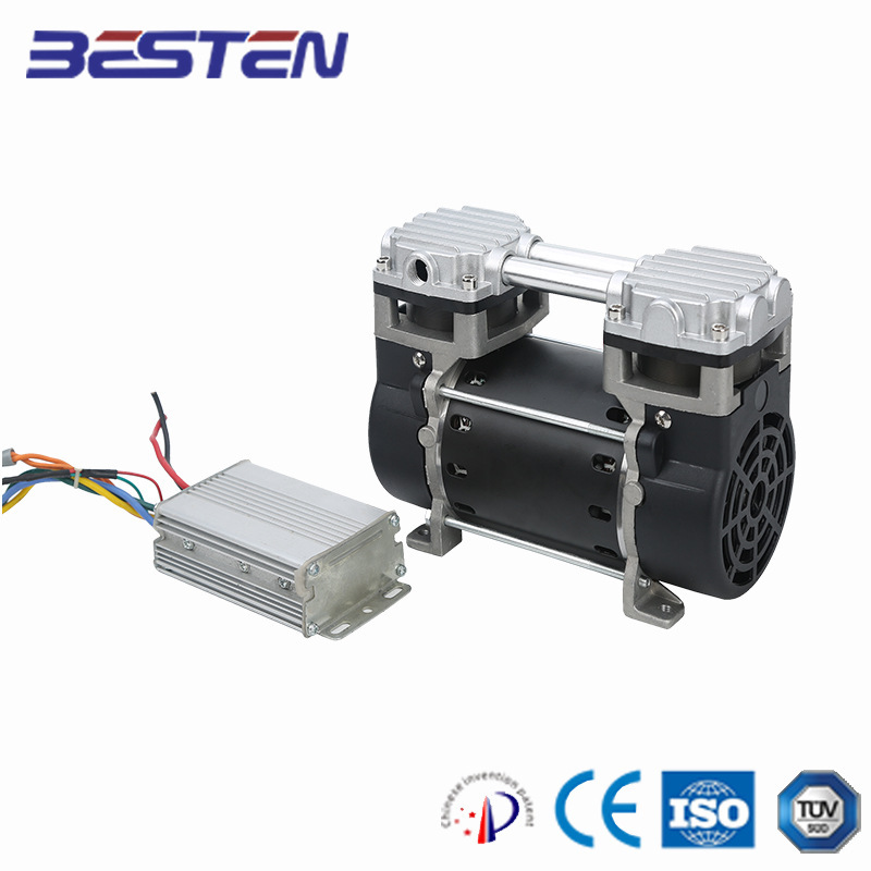 DC 12v oil-free air compressor 24V48V60V72V80V more static and clean durable DCZW0.090/7