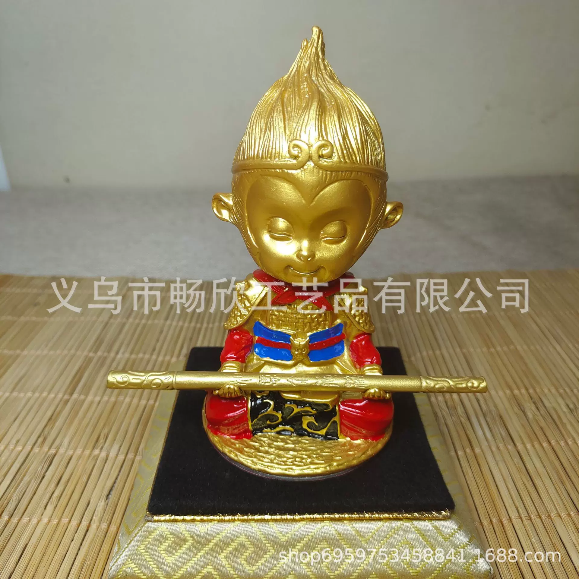 金属孙悟空摆件齐天大圣斗战胜佛中式汽车摆件车载静思悟空工艺品