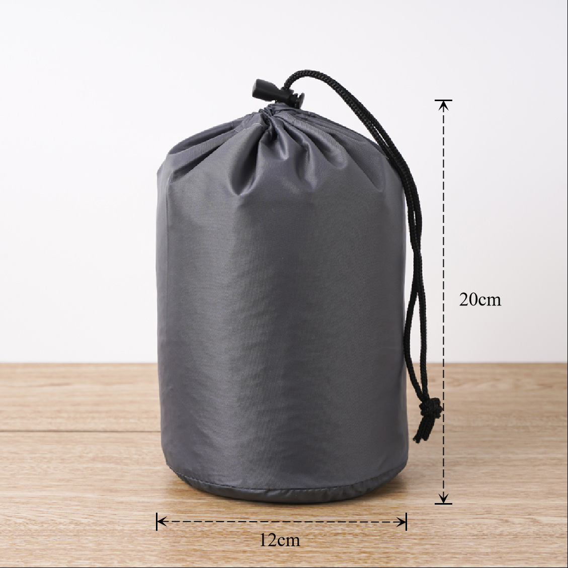 Bolsa de cuerda de nylon impermeable cilíndrica de plumón para ropa doméstica de poliéster bolsa de almacenamiento bolsa de embalaje bolsillo de paquete de contracción image 84