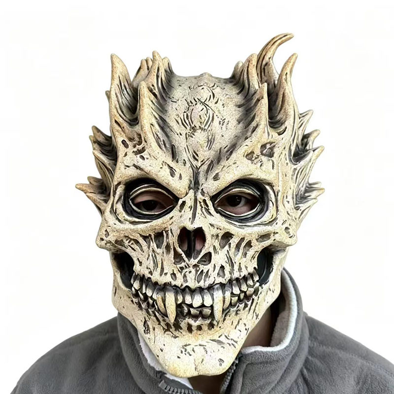 Cuentos extraños 4Vecna látex máscara luminosa cubierta de cabeza Halloween terror props fiesta image 16