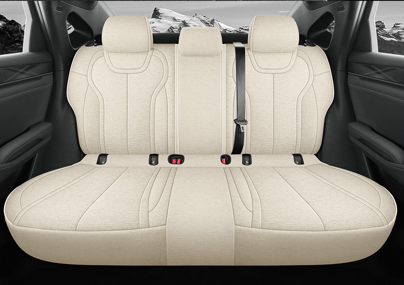 New Special 25 Byd Qin Plusdmi Intelligent Driving Edition Linen Car Seat Cushions All-Inclusive Seat Covers for All Seasons