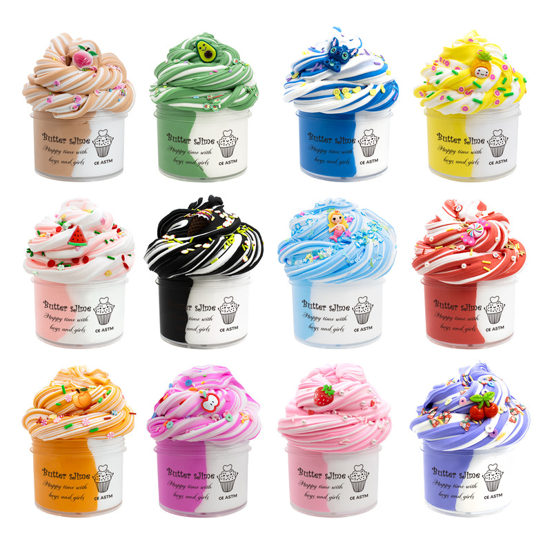 70ml fruit slime slime kit yellow oil sludge set cotton flower mud color mud DIY Decompression toy 12pack 70ml fruit slime slime kit yellow oil sludge set cotton flower mud color mud DIY Decompression toy 12pack
