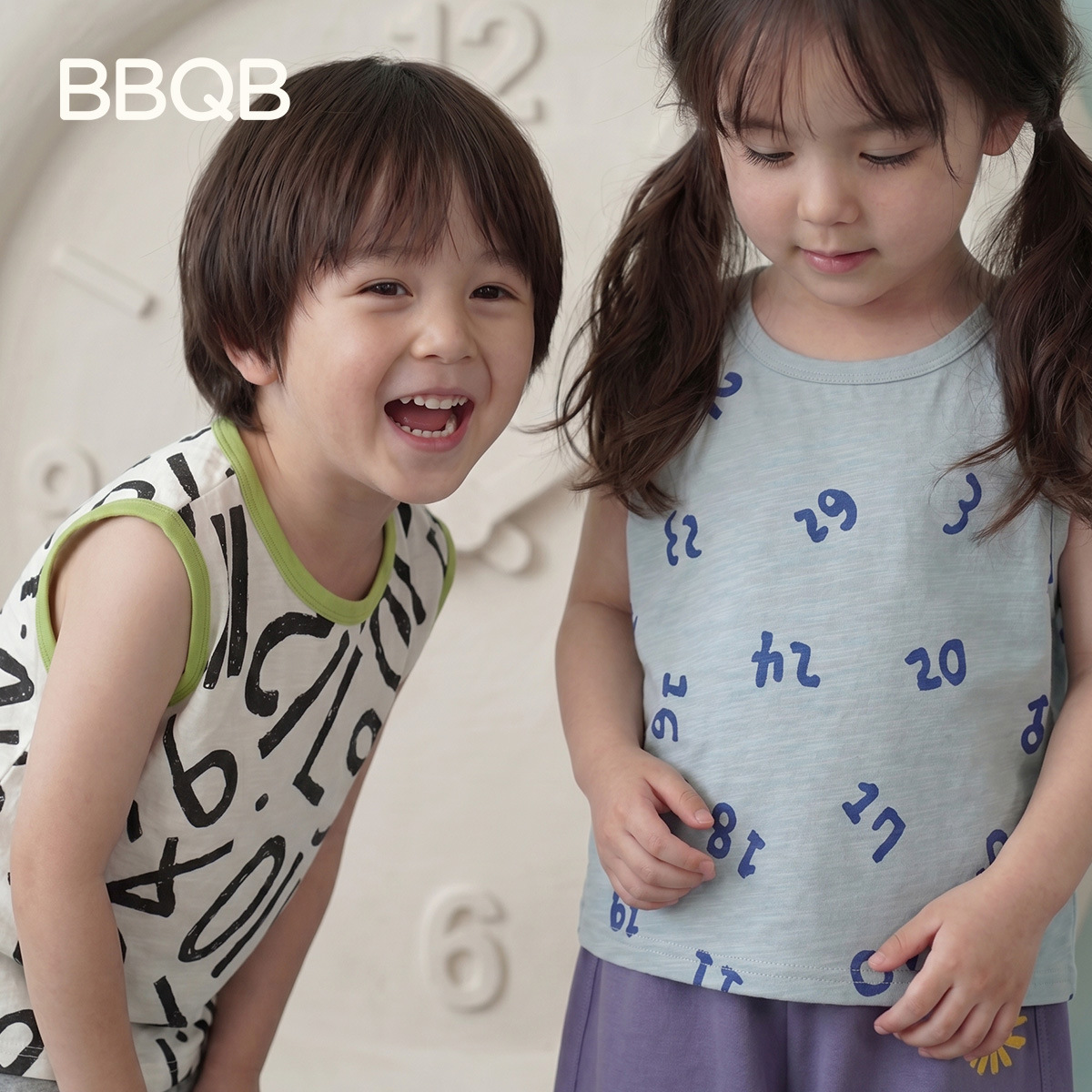 BBQB Children's mosquito repellent, thin trousers, sports suit for boys, universal tank top, short sleeve T-shirt 3