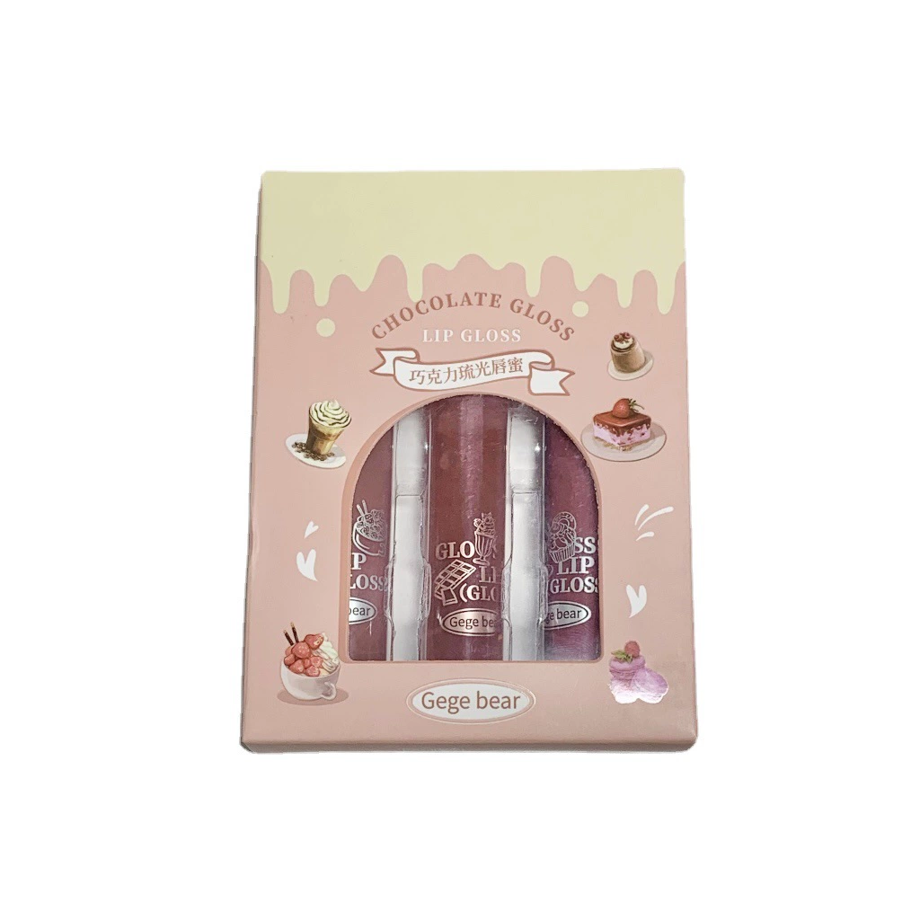 Gege Bear Chocolate Lili Light Lip Hel Win Увлажняющий Увлажняющий Глянец для губ Учебник осень и зима Бедный