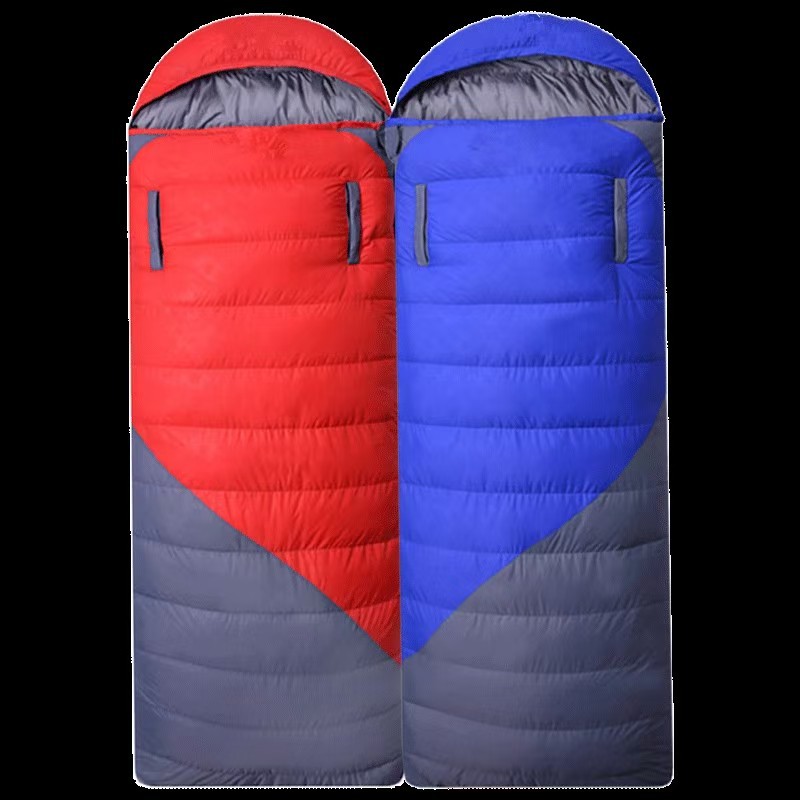 Carcasa de saco de dormir autoinflable, semiterminada, estilo sobre, para una o dos personas, tipo momia. image 15