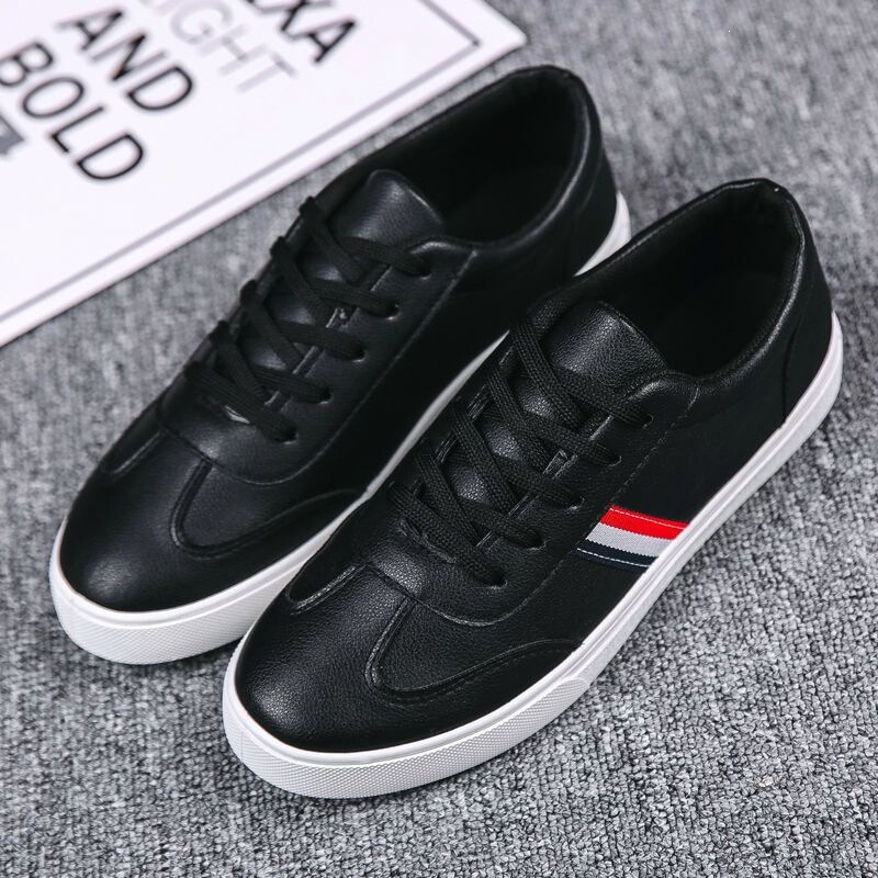 Autumn New Style White Shoes for Men, Korean Style Trendy Versatile Casual Sneakers, Student Sports Shoes, Waterproof Leather Shoes for Men Autumn New Style White Shoes for Men, Korean Style Trendy Versatile Casual Sneakers, Student Sports Shoes, Waterproof Leather Shoes for Men