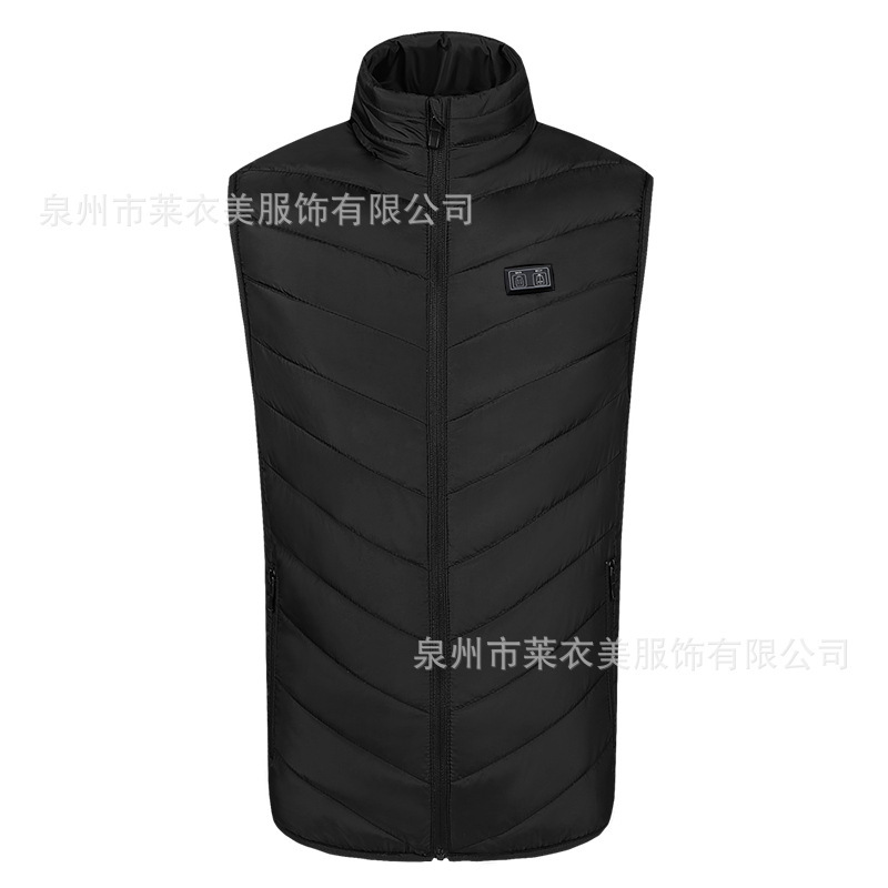跨境专供全系列冬季立领温控发热马甲男保暖背心智能加热服|undefined