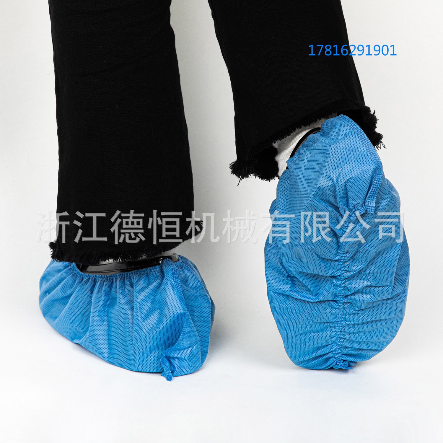 Máquina Automática para Cubiertas de Zapatos CPE de Tela No Tejida Ultrasónica Desechable para Taller Antiestático image 4