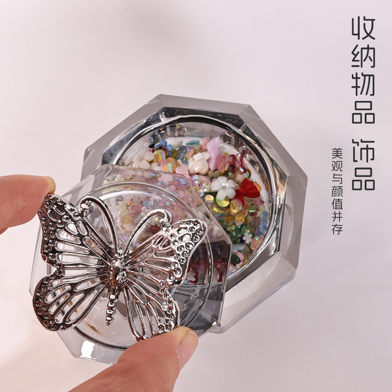 Nuevo cristal transfronterizo de cristal cubierto de vidrio de manicuras para engrosar las uñas 8 mostrando la taza de herramientas de lavado de lápiz