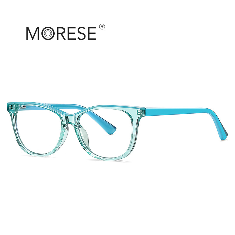 Anti-blue light youth glasses candy color computer flat glasses 2020 cross-border fashion colored TR children's frame