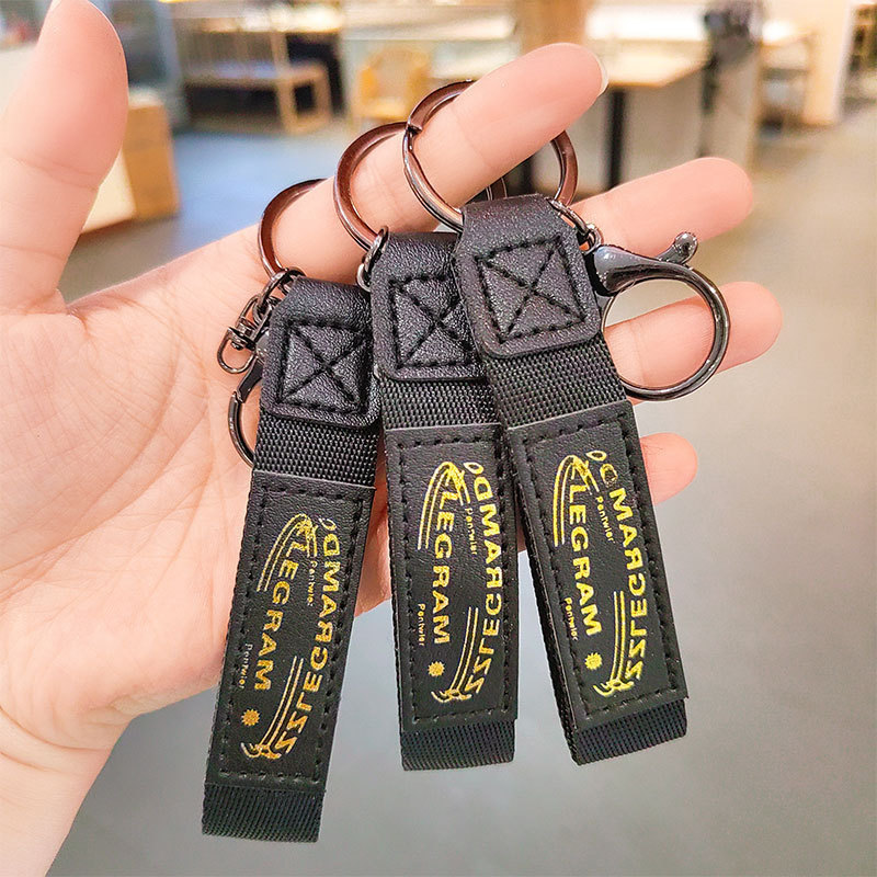 Cross-Border Fashion Popular Keychain Lanyard Leather Key Chain Pendant Fashion Bag Jewelry Decorative Pendant Wholesale