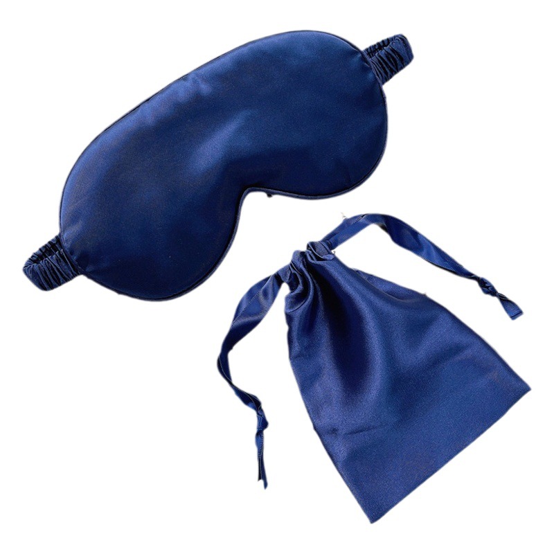 En stock máscara de ojo de seda artificial lazo bolsa nudo regalo de boda traje de seda sueño sombreado máscara de ojo