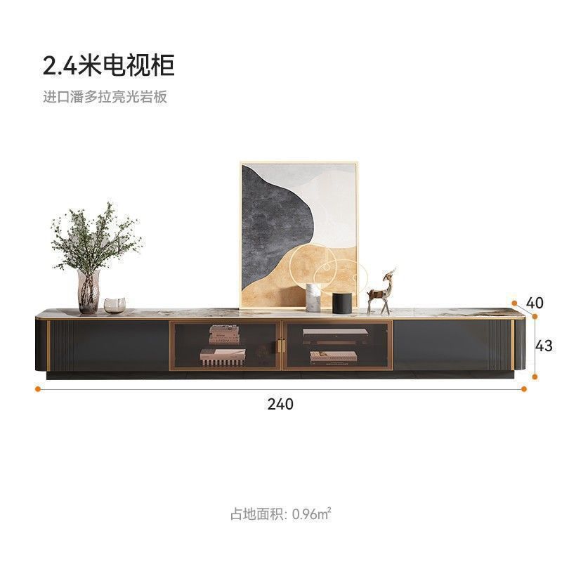 岩板功夫泡茶茶几家用客厅茶台一体轻奢现代多功能茶几电视柜组合|undefined