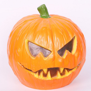 Halloween cartoon pumpkin head cos ghost pumpkin garden ornaments Halloween atmosphere props BJ