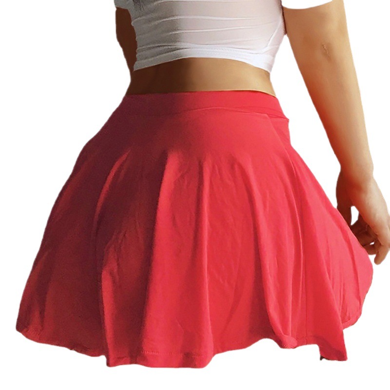 KF salvaje ventas transfronterizas de Europa y América del Comercio Exterior de Amazon de Las Mujeres sexy transparente sexy Falda corta drapeado falda