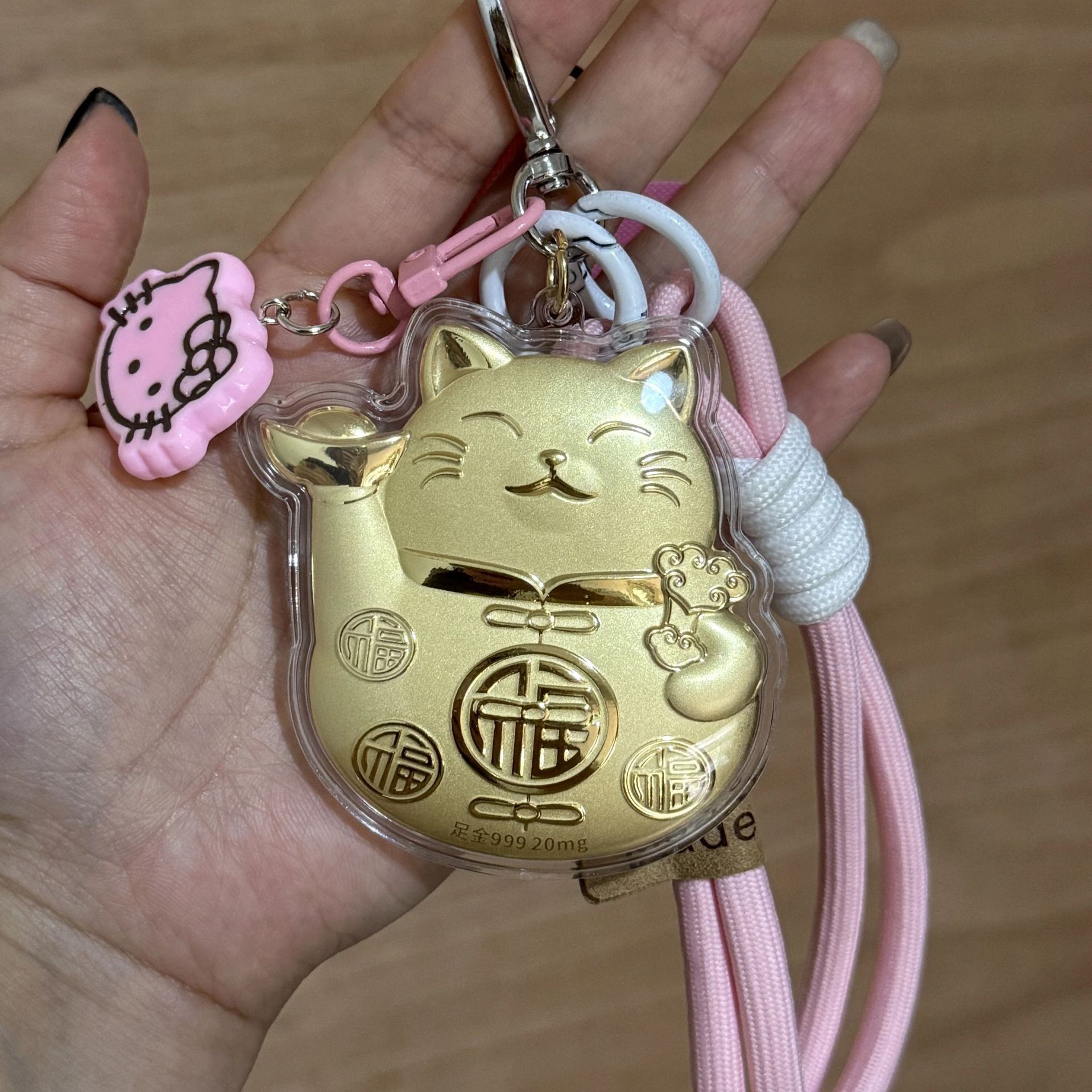 행운의 고양이 + 휴대폰 끈 [선물판]