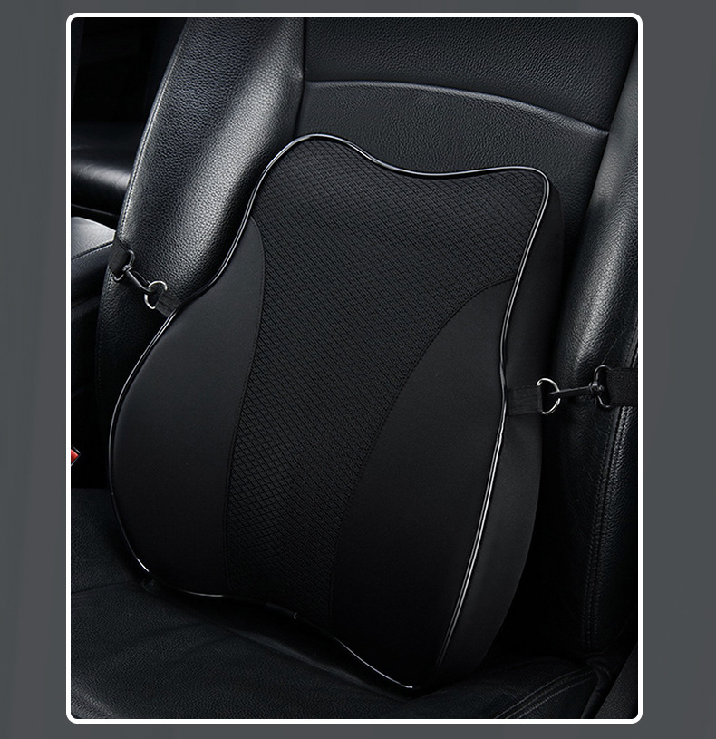 Car Headrest 3D Mesh Memory Foam Lumbar Support Pillow Neck Pillow Universal for All Seasons Car Neck Support Pillow