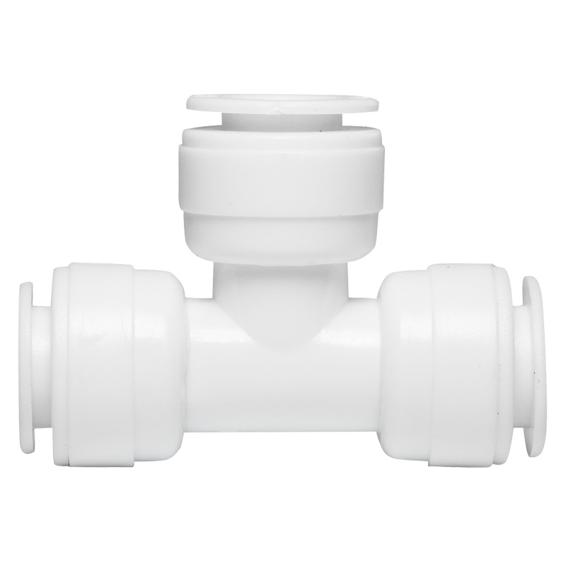 T-tipo de accesorios purificador de agua de 3 puntos tee K7063-point de conexión rápida tee-punto de conexión rápida de 3 puntos PE tubería de 2 puntos PE conexión rápida sin tarjeta