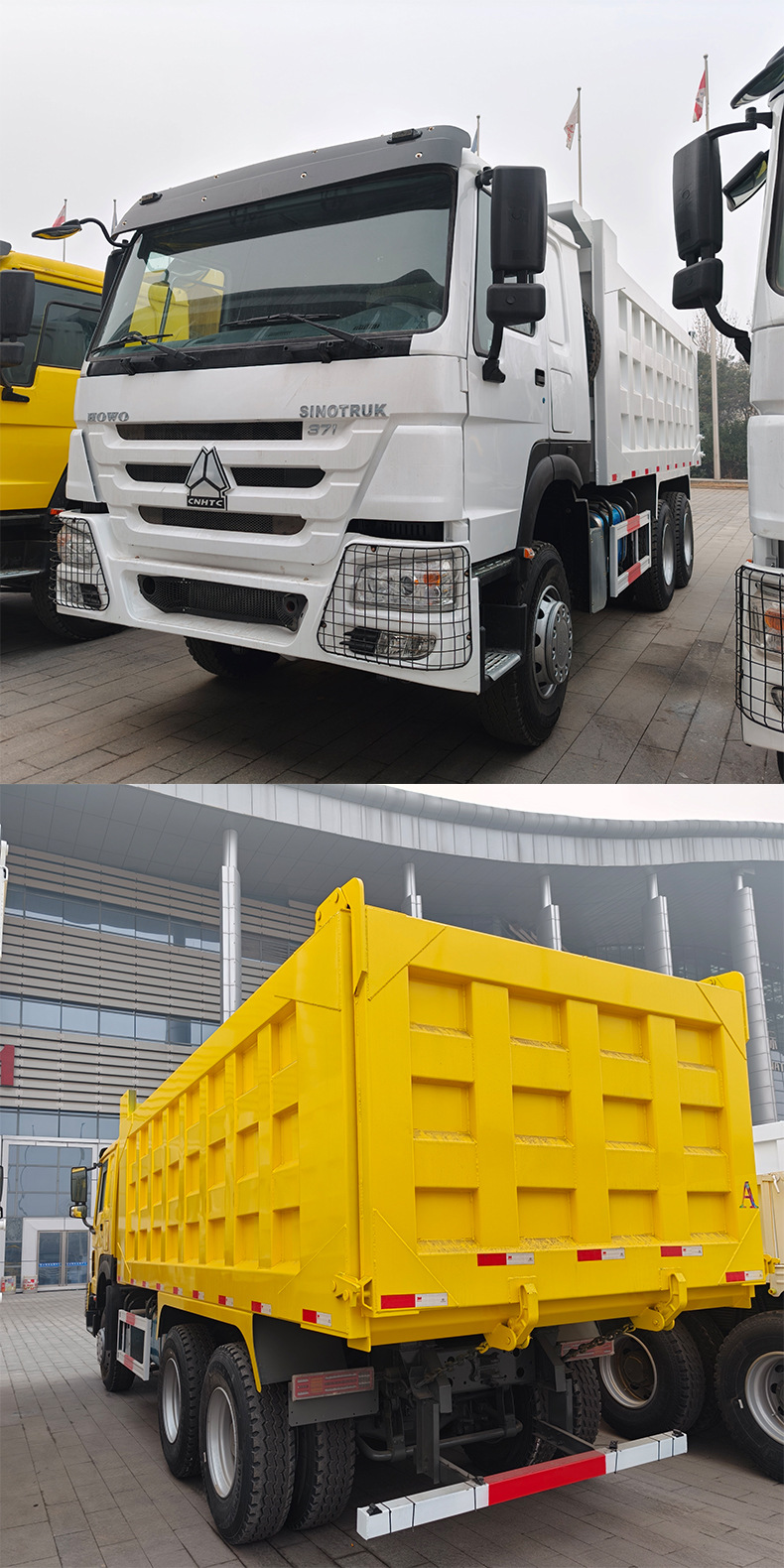 Sinotruk Howo 371 Horsepower 6×4 Dump Truck for Earthmoving and Construction