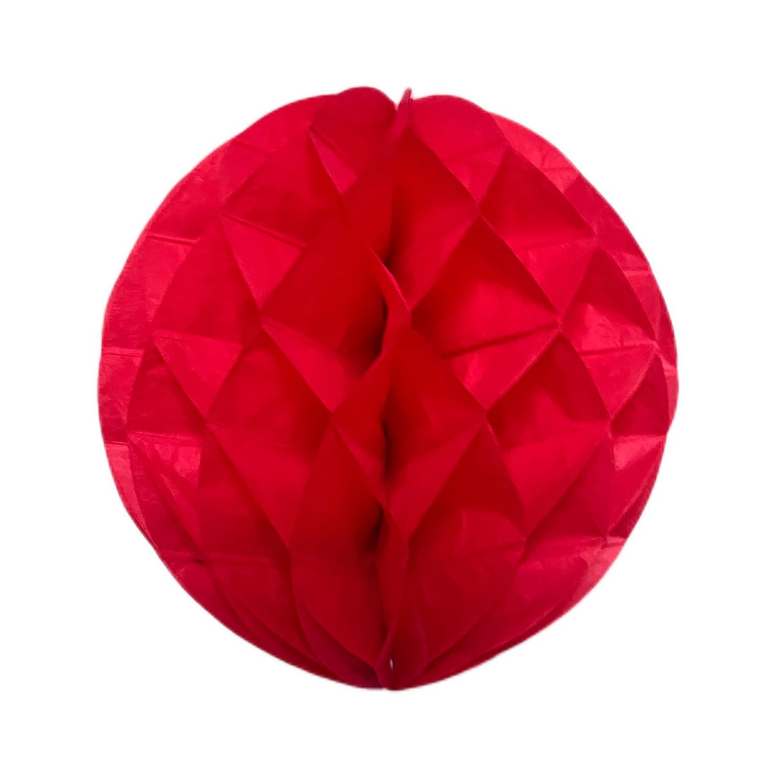 종이 벌집 공 - 빨간색