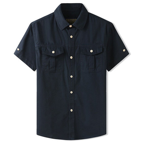 Men's Summer T-Shirt, Streetwear Brand, Loose Fit, Trendy Collar Shirt, Casual, Versatile Work Jacket, Top for Men
