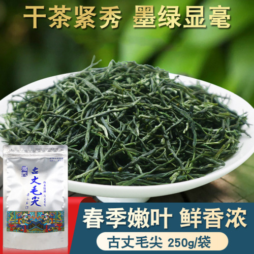 Xincha Guzhang Maojian Mingqian green tea 250g bagged tea, Hunan Xiangxi specialty, strong flavor and durable to brew
